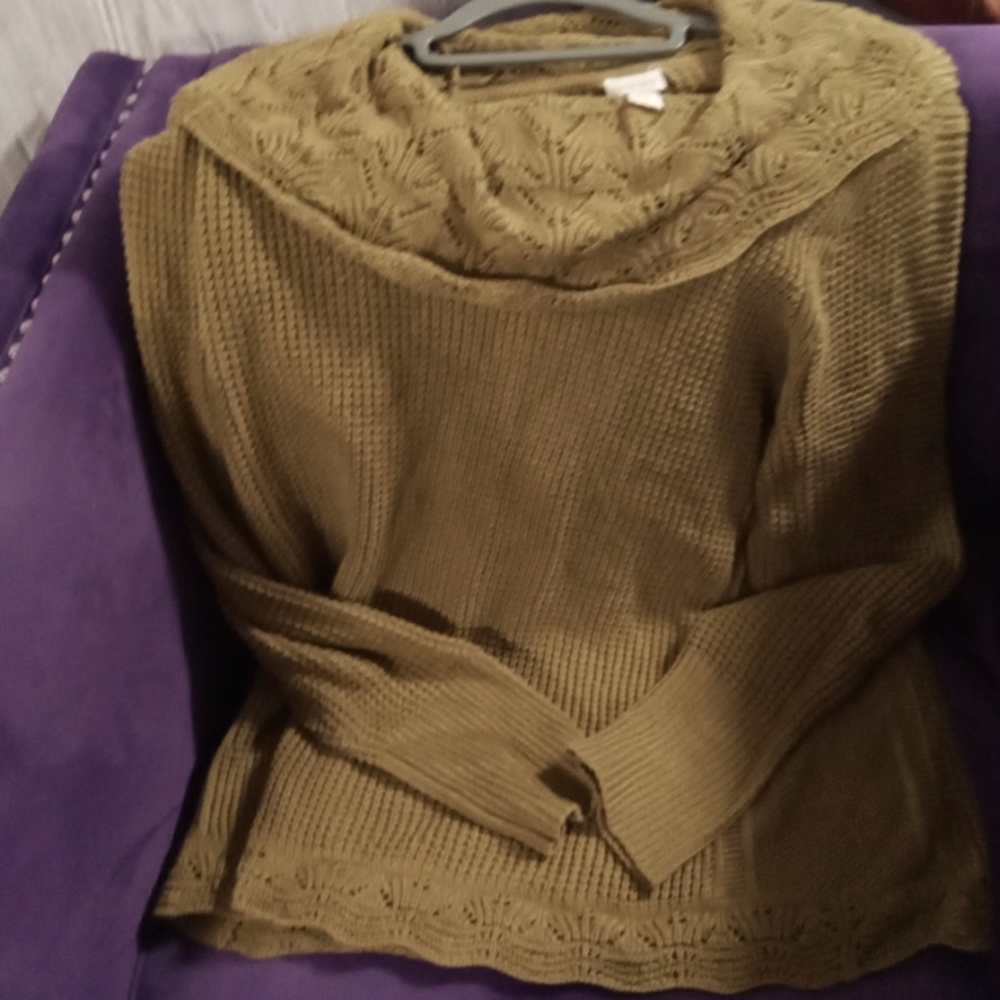 Chicos cowneck sweater. Nwot!